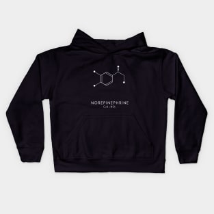 Norepinephrine Molecular Structure - Black Kids Hoodie